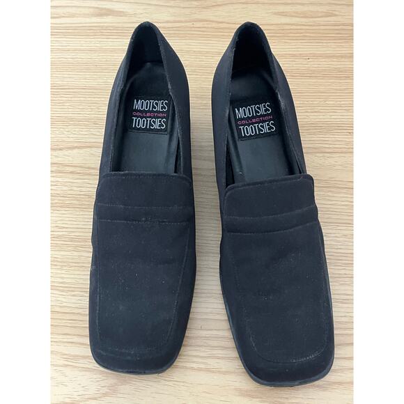 Mootsies Tootsies Womens Loafers slip on 10M "Georgie" 501098 Block Heel SqToe - Picture 1 of 10